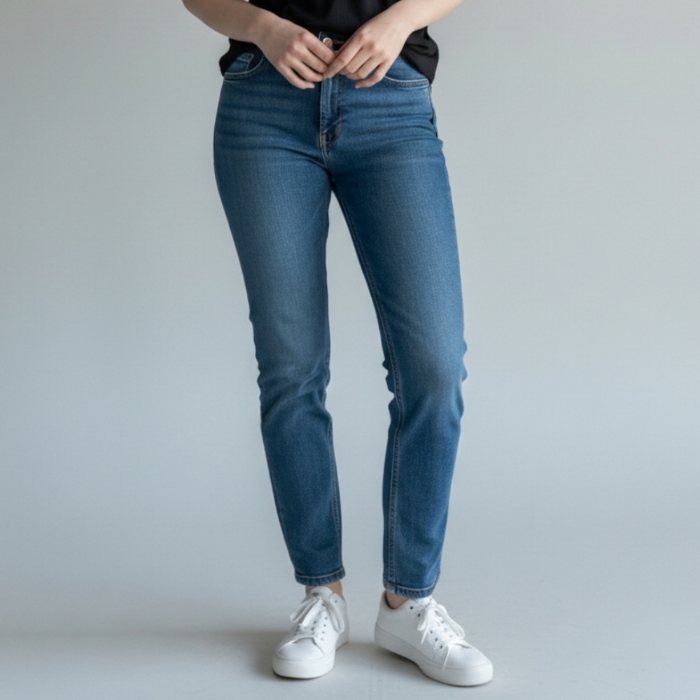 Madewell The Slim Boy Jean In Medium Wash Size Women's 25